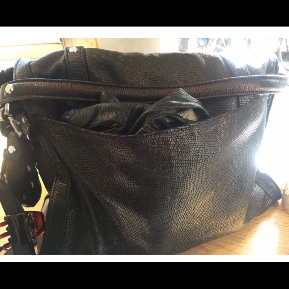 Longchamp Python Lmtd Leather Metallic Brown Copp… - image 5